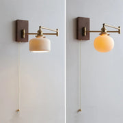 Elegant ceramic and wood wall sconce – Elevate your modern interior decor