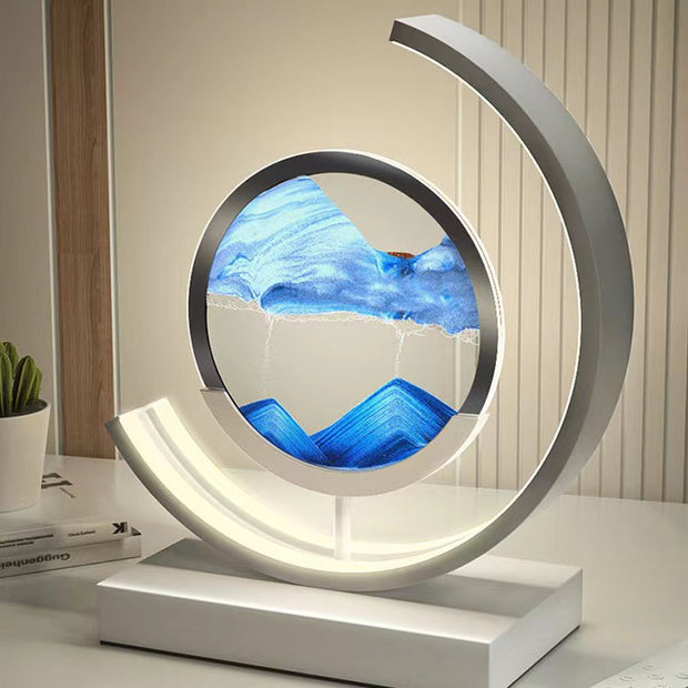 Enchanting 3D Sand LED Table Lamp - Breathtaking Natural Ambiance