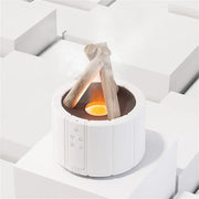 Versatile LED flame effect table lamp – Illuminating humidifier and aromatherapy diffuser in one device