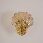 Wall sconce in brass and glass with a sleek design - Contemporary LED lighting with an artistic touch