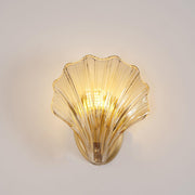 Wall sconce in brass and glass with a sleek design - Contemporary LED lighting with an artistic touch