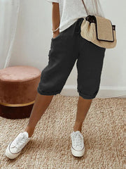 Shorts Légers et Confortables en Tissu Respirant avec Taille Élastique – Idéal pour les Jours Chauds