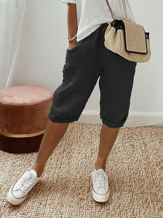 Shorts Légers et Confortables en Tissu Respirant avec Taille Élastique – Idéal pour les Jours Chauds