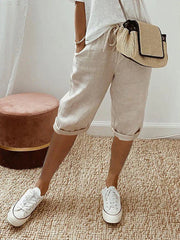 Shorts Légers et Confortables en Tissu Respirant avec Taille Élastique – Idéal pour les Jours Chauds