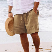 Lightweight Shorts for Men with Adjustable Belt - Comfortable Summer Bermuda in Breathable Fabric, Practical Pockets