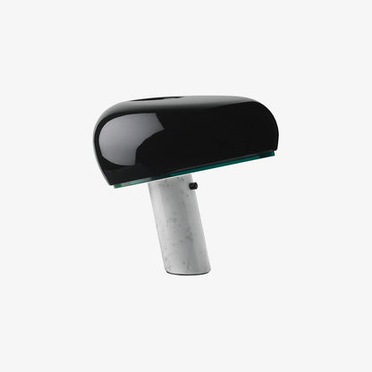 Verfijnde tafellamp van Carrara-marmer en metaal met modern LED-ontwerp