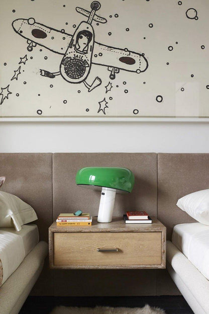 Verfijnde tafellamp van Carrara-marmer en metaal met modern LED-ontwerp