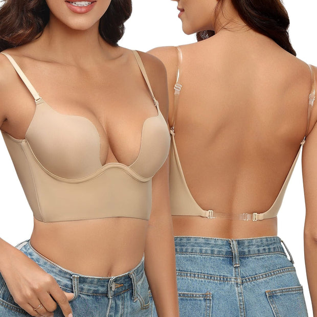 Backless Bra for Women – Ultimate Comfort and Perfect Support with Adjustable Multi-Position Design