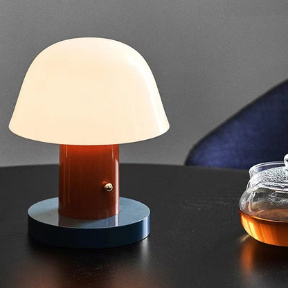 Lampe de table LED champignon envoûtante – Élégance éclectique inspirée de la nature