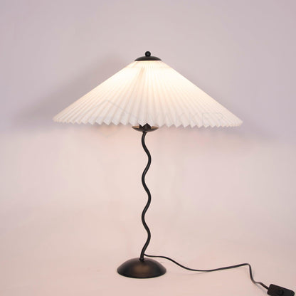 Lampe de Table Chic Squiggle – Élégance Contemporaine Ondulée pour Votre Salon, Chambre ou Bureau