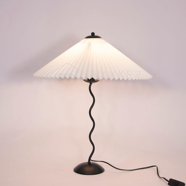 Chic Squiggle Table Lamp – Wavy Contemporary Elegance for Your Living Room, Bedroom, or Office