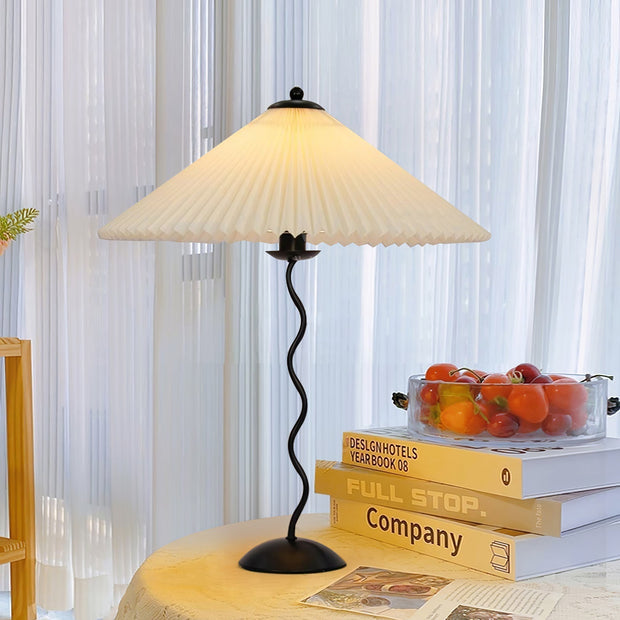 Chic Squiggle Table Lamp – Wavy Contemporary Elegance for Your Living Room, Bedroom, or Office