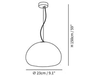 Chic Bao-Shaped Pendant – Contemporary Glass Design for a Warm Atmosphere