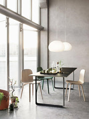 Chic Bao-Shaped Pendant – Contemporary Glass Design for a Warm Atmosphere