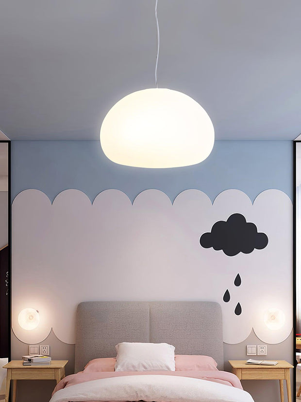 Chic Bao-Shaped Pendant – Contemporary Glass Design for a Warm Atmosphere
