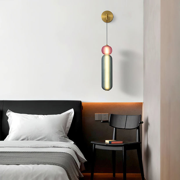 Radiant Golden Bellflower Wall Sconce – Elegant Beige Orchids for a Warm and Welcoming Atmosphere