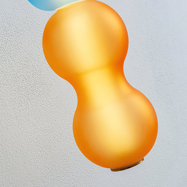 Radiant Golden Bellflower Wall Sconce – Elegant Beige Orchids for a Warm and Welcoming Atmosphere