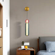 Radiant Golden Bellflower Wall Sconce – Elegant Beige Orchids for a Warm and Welcoming Atmosphere