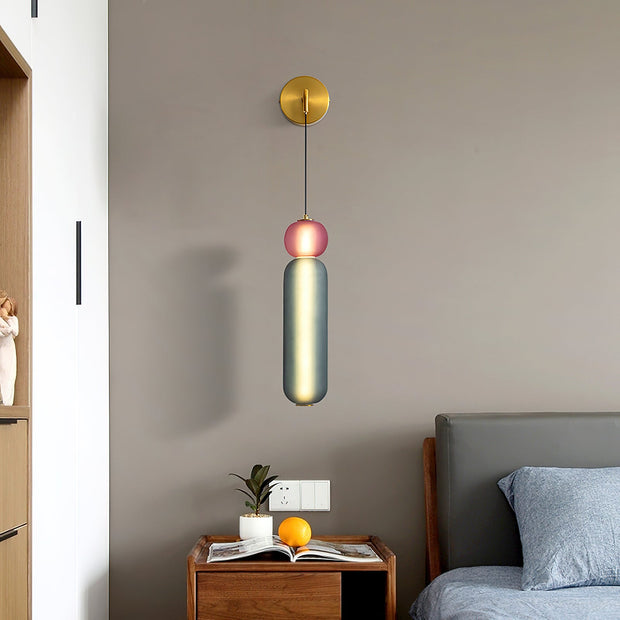 Radiant Golden Bellflower Wall Sconce – Elegant Beige Orchids for a Warm and Welcoming Atmosphere