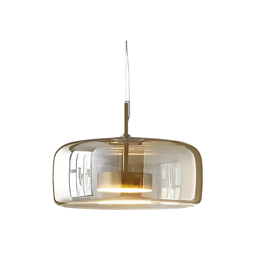 Suspension Moderne Le Trio de Hailie – Ensemble de Lampes Suspendues en Verre et Métal