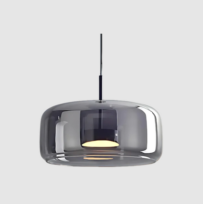 Suspension Moderne Le Trio de Hailie – Ensemble de Lampes Suspendues en Verre et Métal