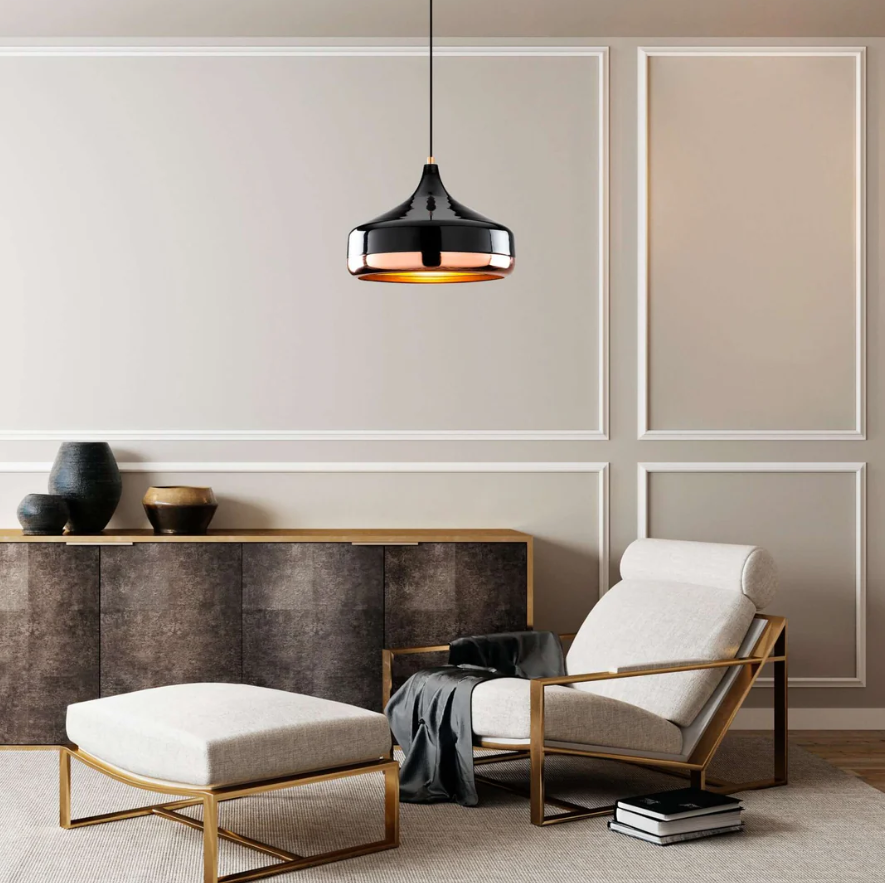 Suspension Élégante Midnight Gloss – Un Design Contemporain Éblouissant avec une Finition Chic