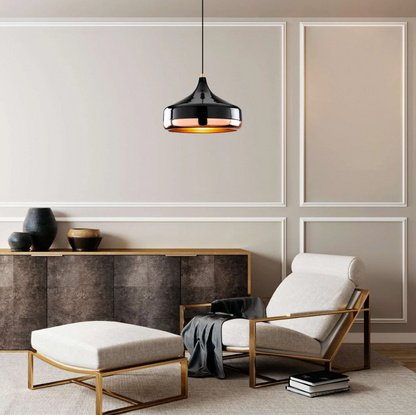 Suspension Élégante Midnight Gloss – Un Design Contemporain Éblouissant avec une Finition Chic