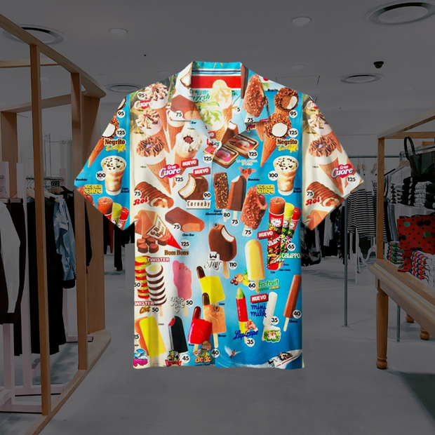 Lightweight summer T-shirt with original ice cream-inspired design – Optimal comfort