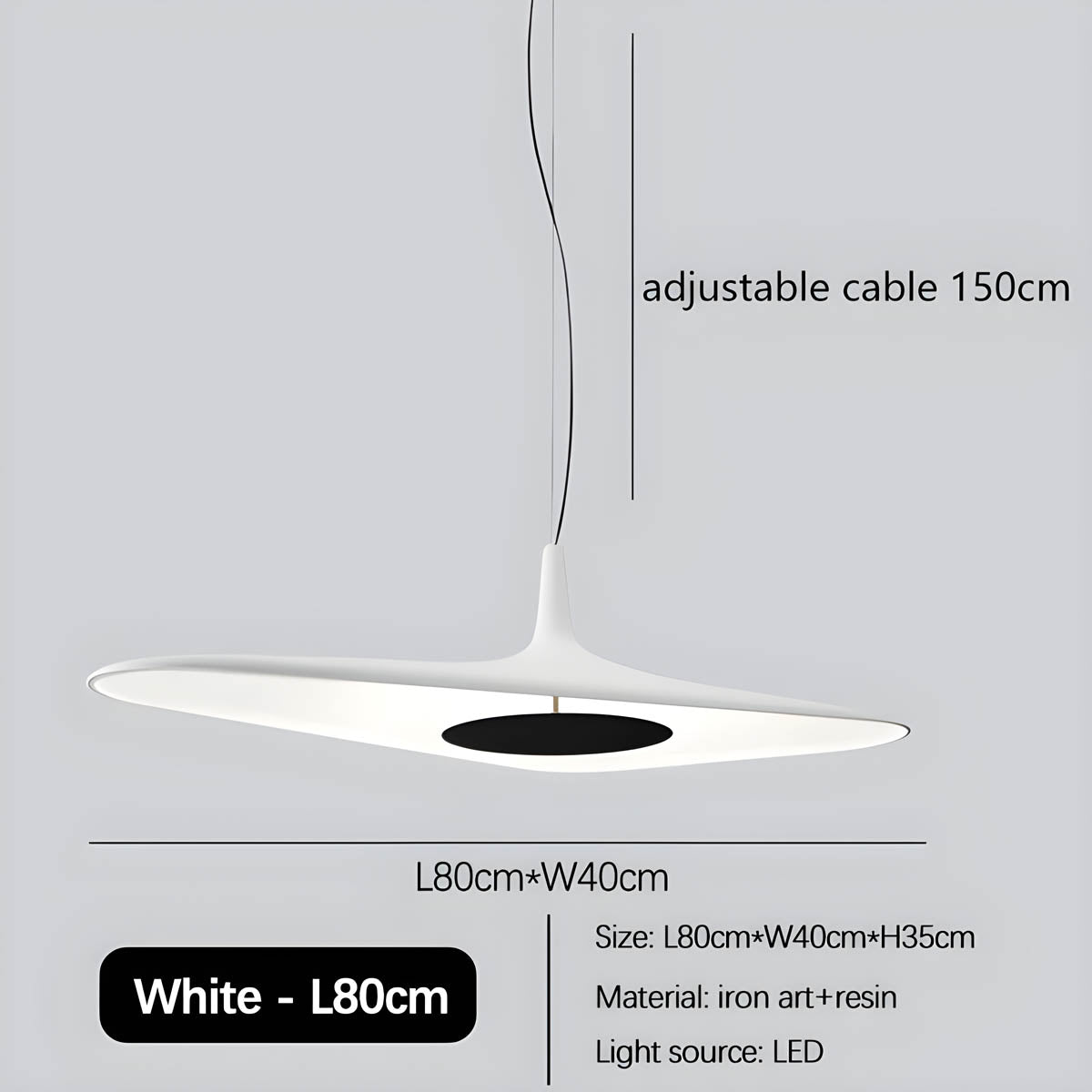 Suspension Tipi Élégante – Une Œuvre Maîtresse en Résine Unique pour Espaces Contemporains