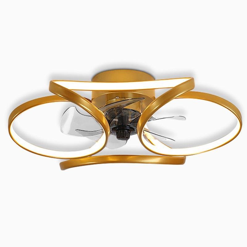 Ventilateur de plafond 2 en 1 élégant avec lumière LED pour un confort et un style ultimes