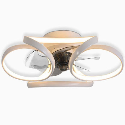 Ventilateur de plafond 2 en 1 élégant avec lumière LED pour un confort et un style ultimes