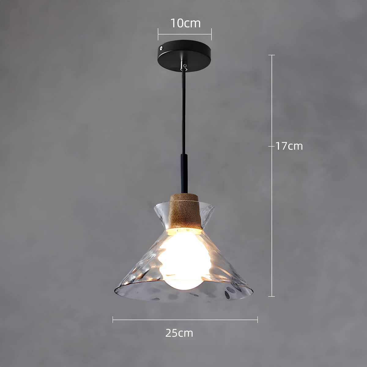 Suspension en verre élégante Tokyo – Luminaire de plafond minimaliste disponible en 1 ou 3 têtes