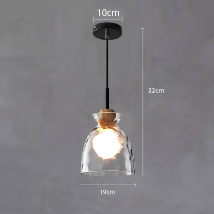 Suspension en verre élégante Tokyo – Luminaire de plafond minimaliste disponible en 1 ou 3 têtes