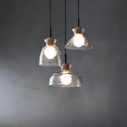 Suspension en verre élégante Tokyo – Luminaire de plafond minimaliste disponible en 1 ou 3 têtes