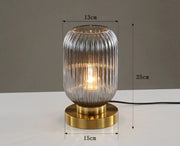 Elegant Nordic glass table lamp – Illuminate your space with modern elegance and a soft LED glow