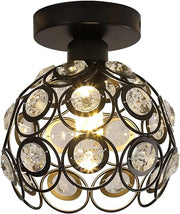 Luxurious gold hallway chandelier – elegant crystal and gold chandelier to enhance your decor