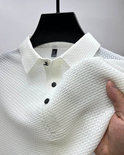 Men's T-Shirt in Breathable Silk Knit - Elegant and Comfortable for Warm Seasons, Slim Fit