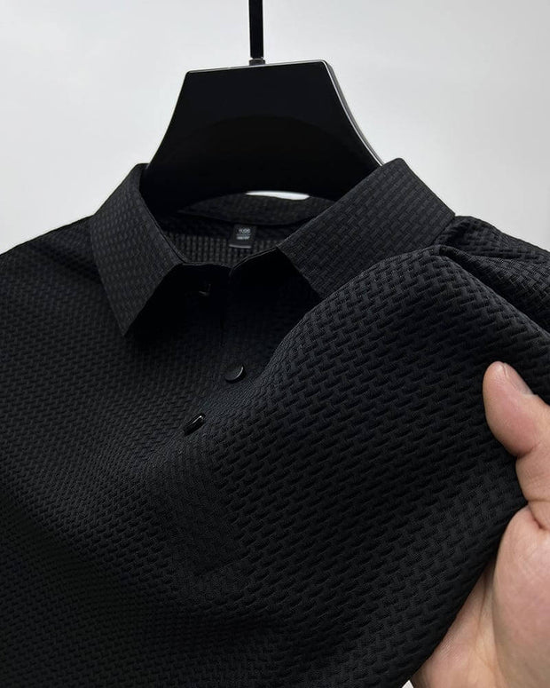 Men's T-Shirt in Breathable Silk Knit - Elegant and Comfortable for Warm Seasons, Slim Fit