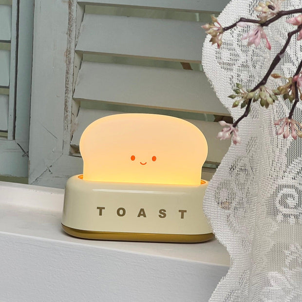 Charming toaster night lamp – Versatile portable lamp with rechargeable battery
