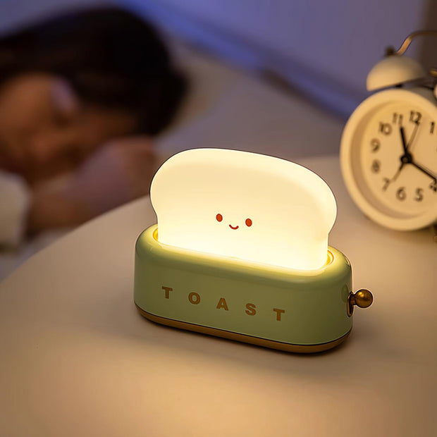 Charming toaster night lamp – Versatile portable lamp with rechargeable battery