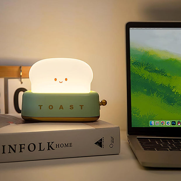 Charming toaster night lamp – Versatile portable lamp with rechargeable battery