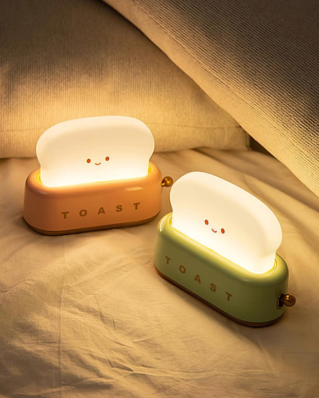 Charming toaster night lamp – Versatile portable lamp with rechargeable battery