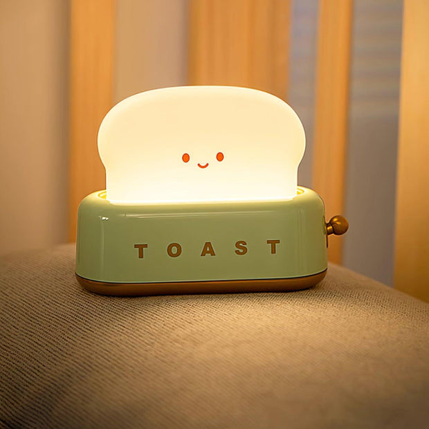 Charming toaster night lamp – Versatile portable lamp with rechargeable battery