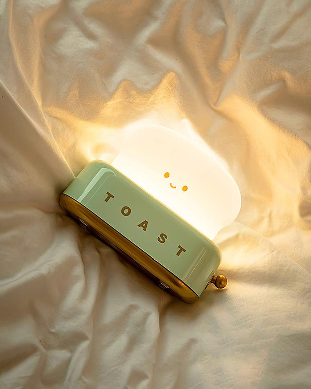 Charming toaster night lamp – Versatile portable lamp with rechargeable battery
