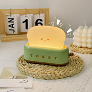Charming toaster night lamp – Versatile portable lamp with rechargeable battery