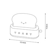 Charming toaster night lamp – Versatile portable lamp with rechargeable battery