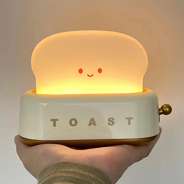 Charming toaster night lamp – Versatile portable lamp with rechargeable battery