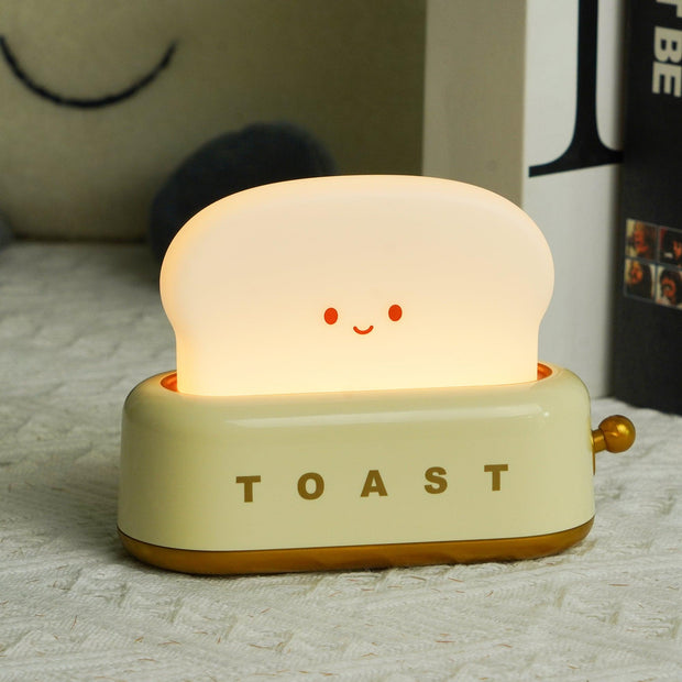 Charming toaster night lamp – Versatile portable lamp with rechargeable battery