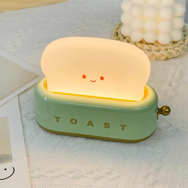 Charming toaster night lamp – Versatile portable lamp with rechargeable battery