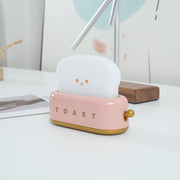 Charming toaster night lamp – Versatile portable lamp with rechargeable battery